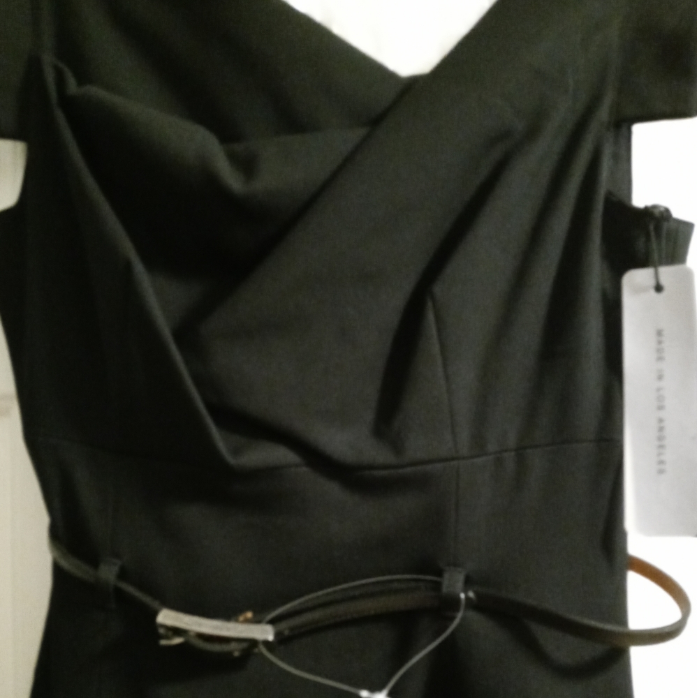 Black Halo Jackie O belted Black Sheath 2, 6 - Picture 5 of 5
